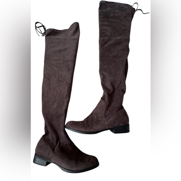 Catherine Malandrino Shoes - Catherine Malandrino Dark Gray Over-the-Knee Boots